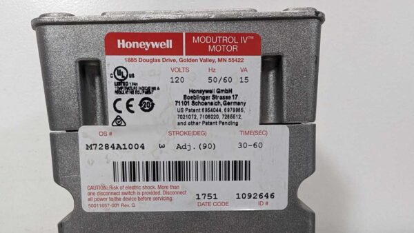 M7284A1004, Honeywell, Modutrol IV Motor, M7284A-1004 5359 4 Honeywell M7284A1004 1