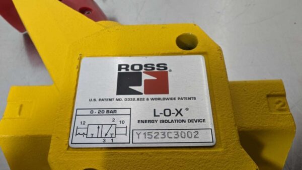 Y1526C3002, Ross, Manual Lockout, L-O-X Energy Isolation Device