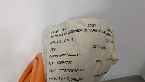 6FX8002-5DA05-1AF0, Siemens, Pre-Assembled Extension Power Cable, Motion-Connect