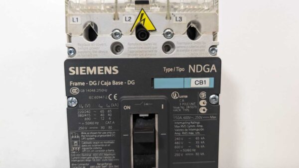 NDX3B100, Siemens, Circuit Breaker, 3VL2110-1KN30-0AA0 5377 7 Siemens NDX3B100 1