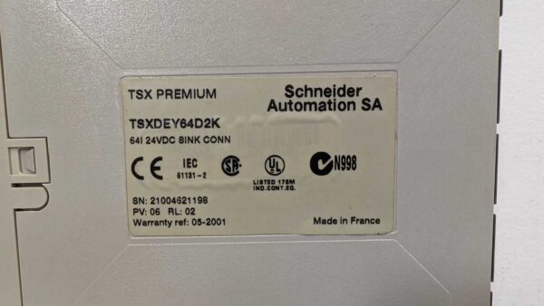 TSXDEY64D2K, Schneider Electric, Discrete Input Module 5379 5 Schneider Electric TSXDEY64D2K 1