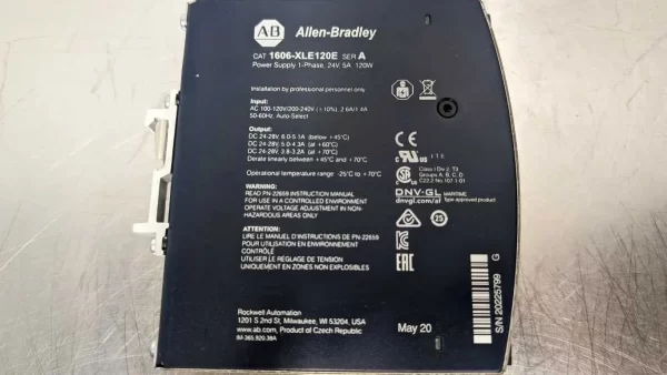 1606-XLE120E, Allen-Bradley, Power Supply