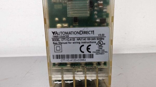 CTT-1C-A120, Automation Direct, Timer Counter 5386 6 Automation Direct CTT 1C A120 1