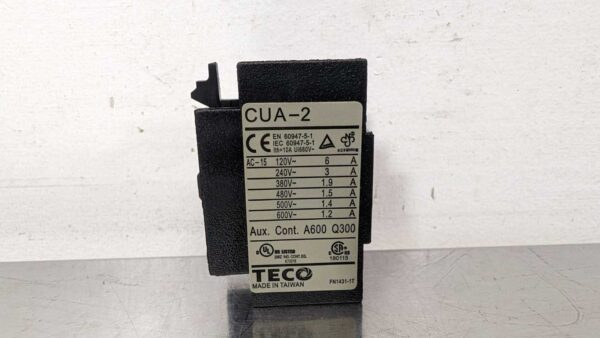 CUA-2, Teco, Auxiliary Contactor 5396 3 Teco CUA 2 1