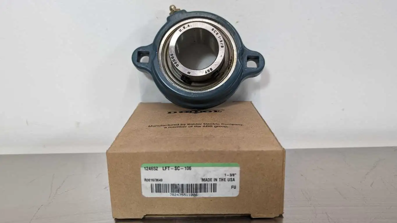 Dodge LFT-SC-106 2 Bolt Flange Mount Bearing 124652 1-3/8″ ID