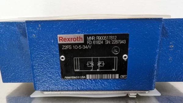 R900517812, Rexroth, Throttle Check Valve, Z2FS 10-5-34/V