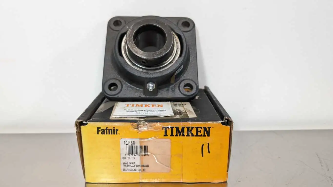 Timken RCJ1 5/8 4 Bolt Flange Mount Bearing 1-5/8″ ID Fafnir