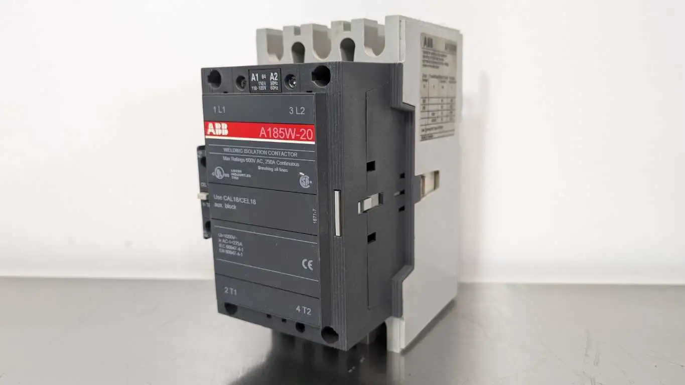 ABB A185W-20 Welding Isolation Contactor 250A 600VAC 2 POLE