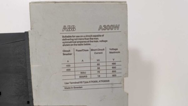 A300W-30, ABB, Welding Isolation Contactor 5414 3 ABB A300W 30 1