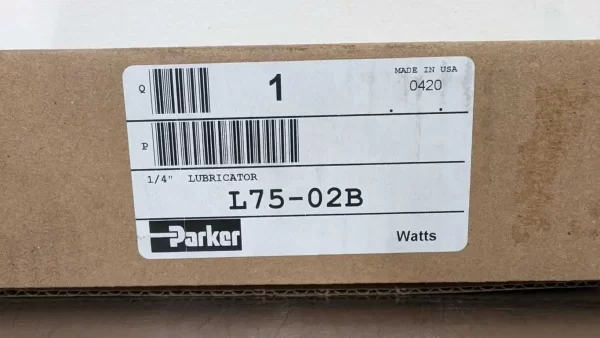 L75-02B, Parker, Lubricator