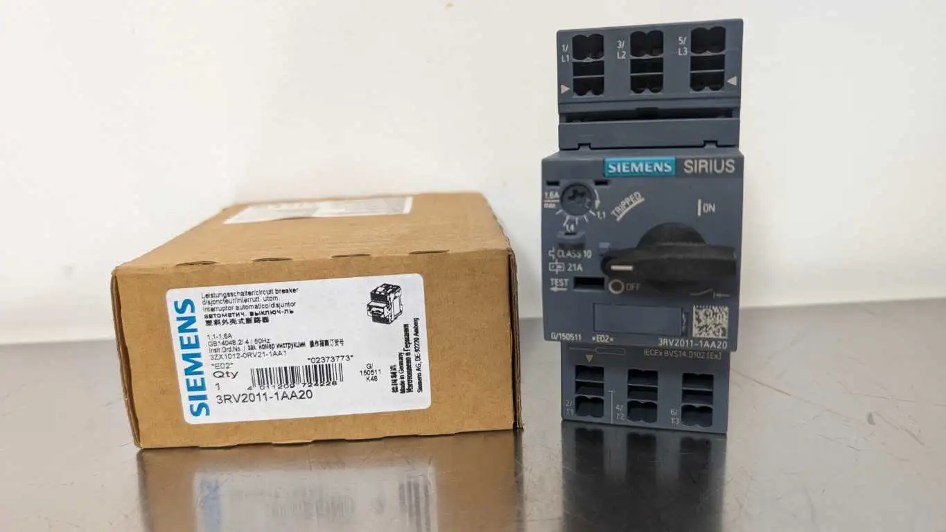 Siemens 3RV2011-1AA20 Circuit Breaker 1.1-1.6A