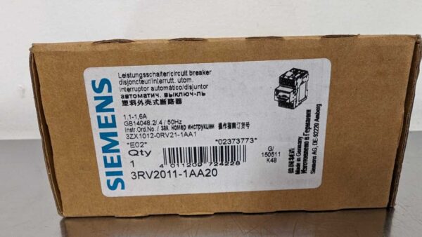 3RV2011-1AA20, Siemens, Circuit Breaker 5441 6 Siemens 3RV2011 1AA20 1