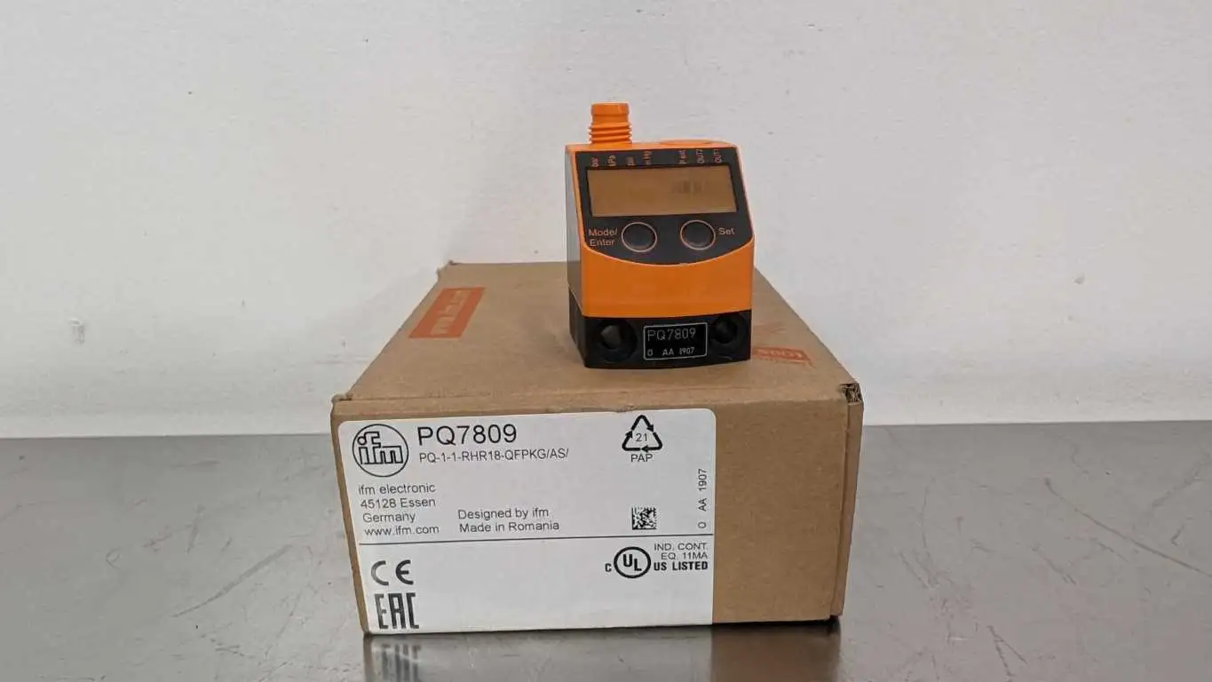 IFM Efector PQ7809 Pressure Sensor PQ-1-1-RHR18-QFPKG/AS/ for Pneumatics