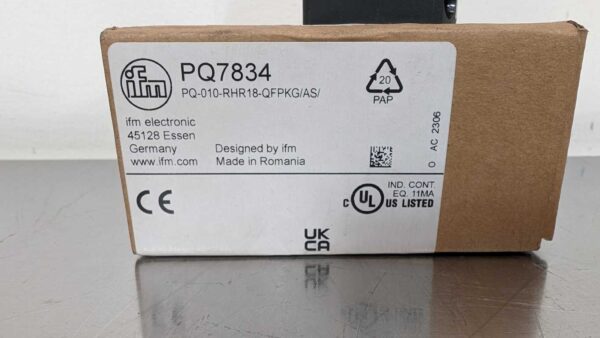 PQ7834, IFM Efector, Pressure Sensor, PQ-010-RHR18-QFPKG/AS/