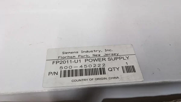 FP2011-U1, Siemens, Power Supply, 500-450222