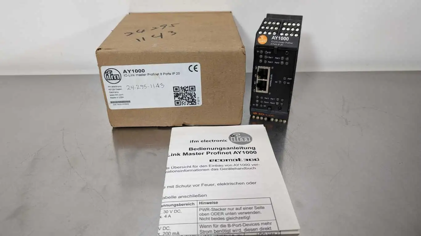 IFM Efector AY1000 IO-Link Master Profinet 8 Ports IP 20