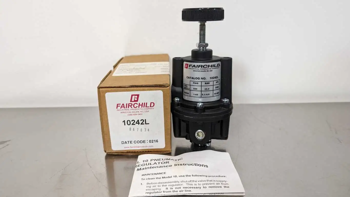 Fairchild 10242L Pneumatic Precision Regulator 1-60 PSIG