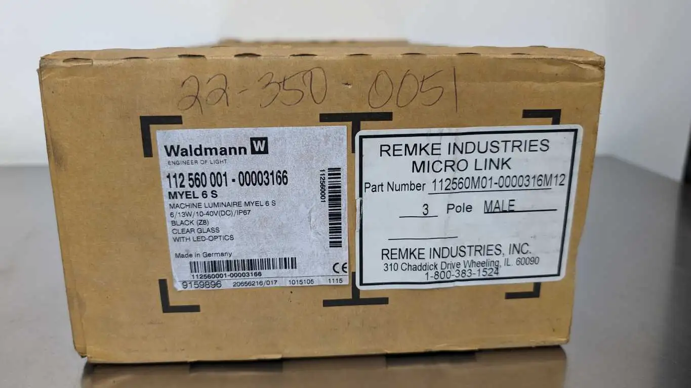 Waldmann 112 560 001-00003166 Machine Luminaire LED MYEL 6 S 13W 10-40VDC