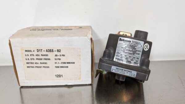 D1T-A3SS-B2, Barksdale, Pressure or Vacuum Actuated Switch 5486 1 Barksdale D1T A3SS B2 1