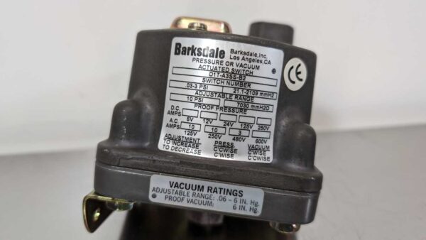 D1T-A3SS-B2, Barksdale, Pressure or Vacuum Actuated Switch 5486 6 Barksdale D1T A3SS B2 1