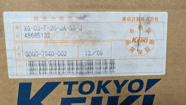 XG-03-F-20-JA-S8-J, Tokyo Keiki, Pressure Reducing Valve 5491 5 Tokyo Keiki XG 03 F 20 JA S8 J 1