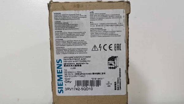 3RV1742-5QD10, Siemens, Circuit Breaker