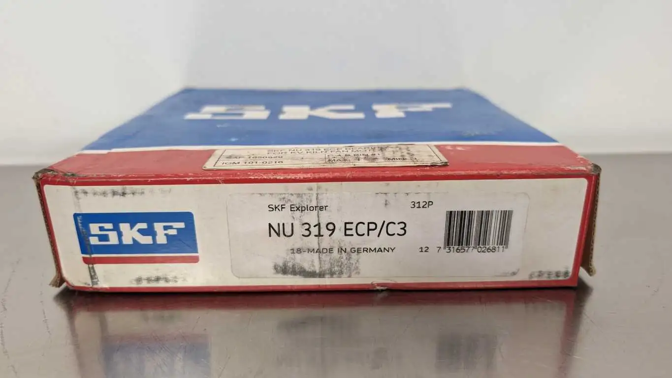 SKF NU 319 ECP/C3 Cylindrical Roller Bearing 3.74″ ID 7.874″ OD 1.772″ Wide Explorer