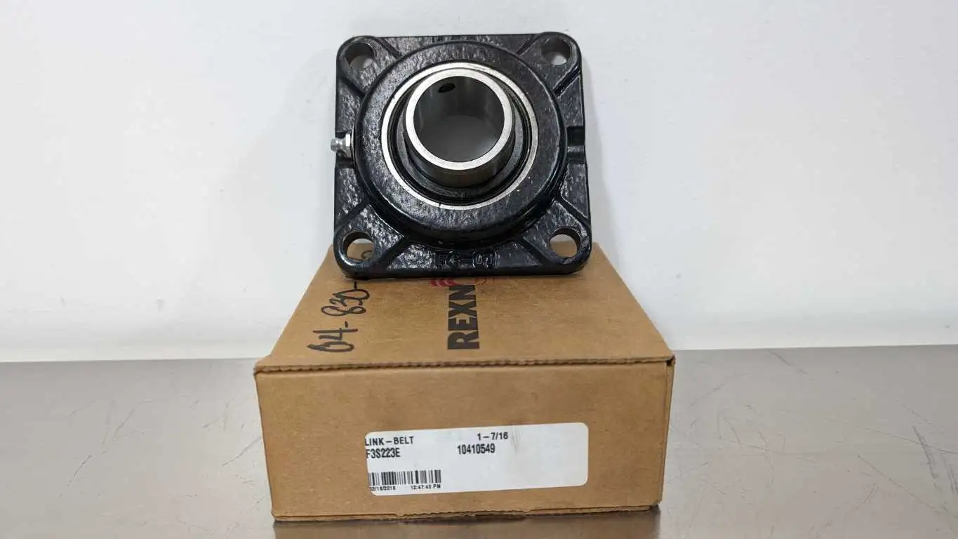 Rexnord F3S223E 4 Bolt Flange Mount Bearing 1-7/16″ ID Link-Belt