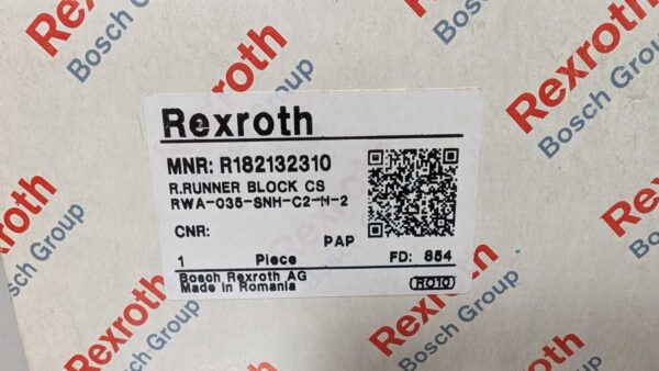 R182132310, Rexroth, Roller Runner Block Carriage, RWA-035-SNH-C2-H-2 5524 5 Rexroth R182132310 1