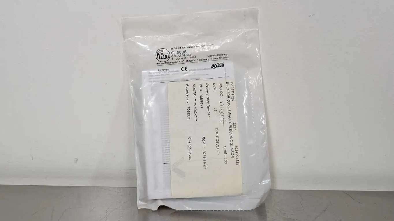 IFM Efector OJ5008 Through-Beam Sensor Transmitter OJS-OOKG/FO/AS New Sealed Bag