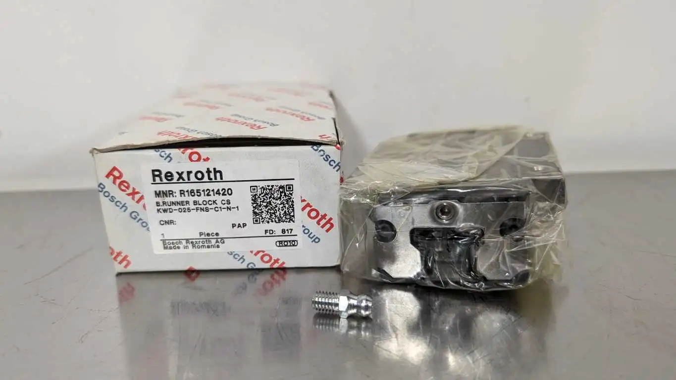 Rexroth R165121420 Roller Runner Block Carriage KWD-025-FNS-C1-N-1 Linear Bearing