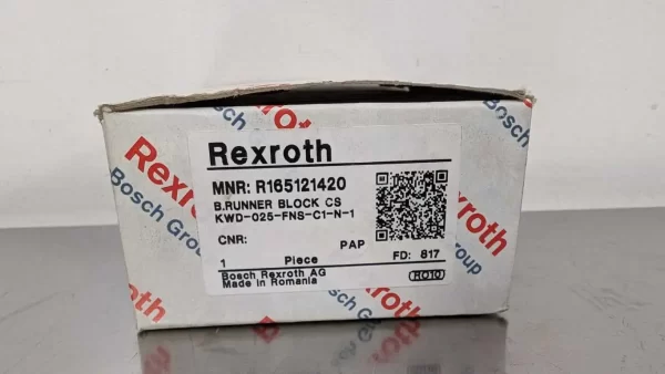 R165121420, Rexroth, Roller Runner Block Carriage, KWD-025-FNS-C1-N-1