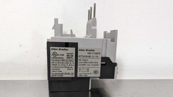 193-T1AB75, Allen-Bradley, Thermal Overload Relay, 193T1AB75 5534 4 Allen Bradley 193 T1AB75 1
