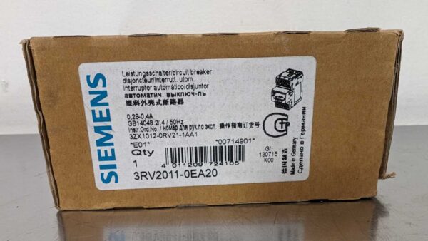 Siemens 3RV2011-0EA20 5535 6 Siemens 3RV2011 0EA20 1