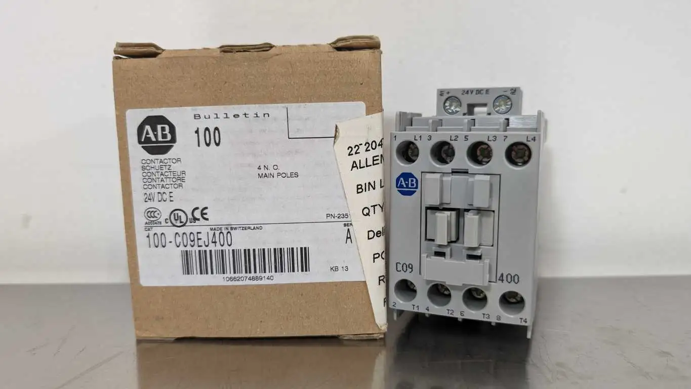 Allen-Bradley 100-C09EJ400 Contactor PN-23512 Ser A 24VDC Coil 4 NO