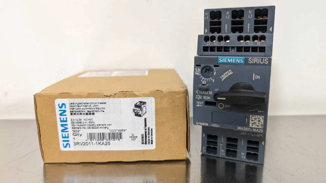 Siemens 3RV2011-1KA25 Circuit Breaker 9.0-12.5A