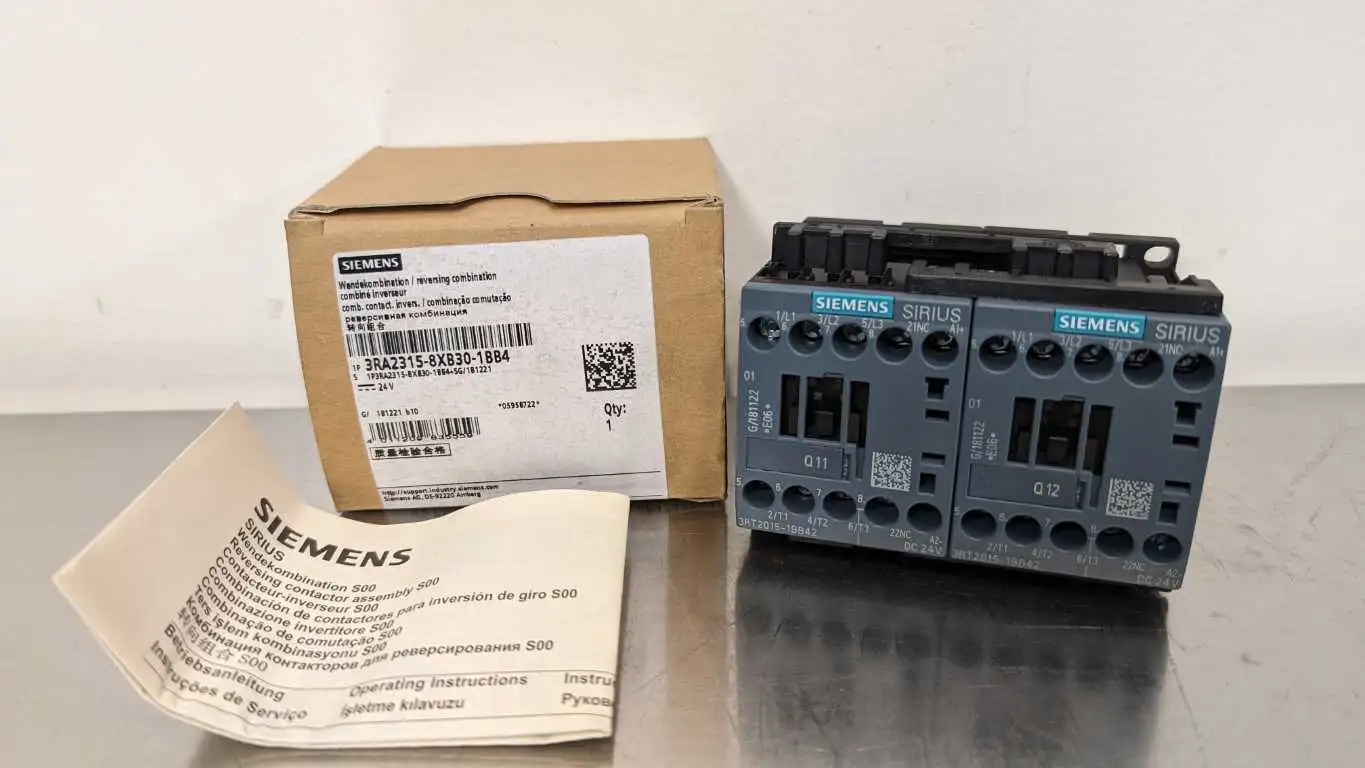 Siemens 3RA2315-8XB30-1BB4 Reversing Contactor 24VDC Coil