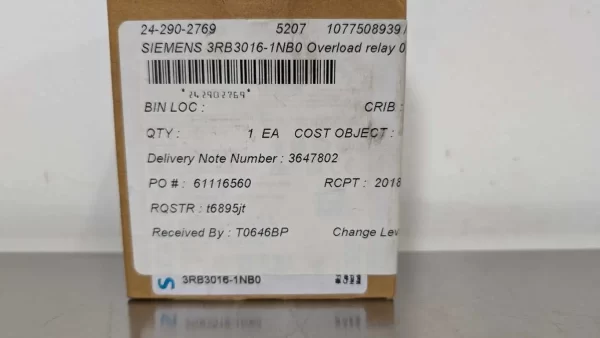 3RB3016-1NB0, Siemens, Thermal Overload Relay