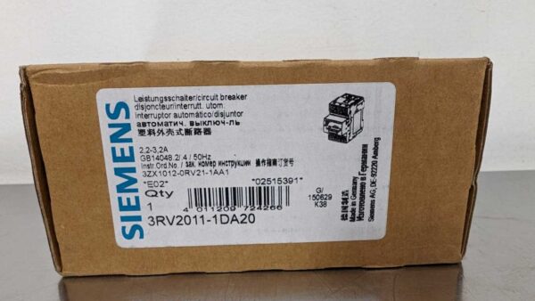 Siemens 3RV2011-1DA20 5547 6 Siemens 3RV2011 1DA20 1