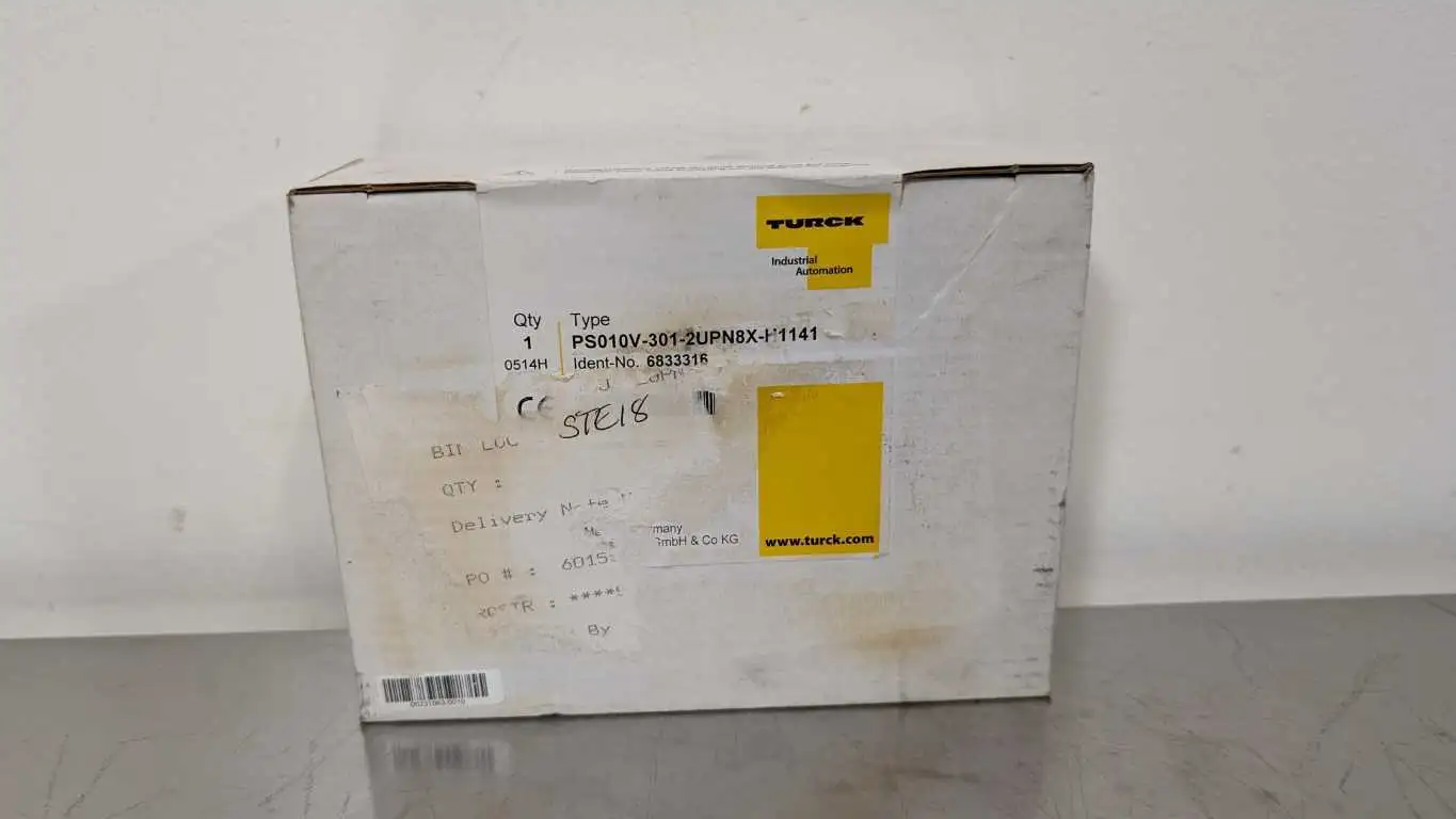 Turck PS010V-301-2UPN8X-H1141 Pressure Sensor 6833316 -14.5-145.04 PSI Factory Sealed