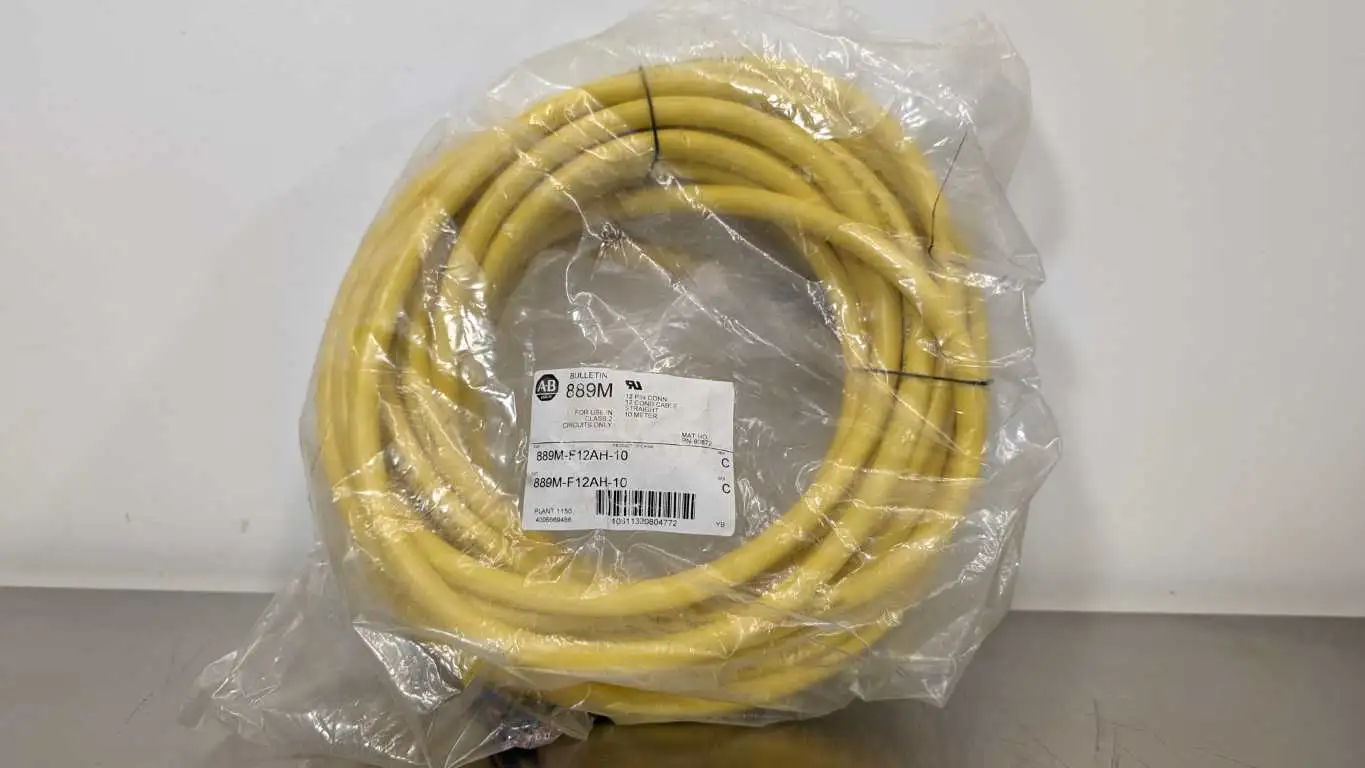 Allen-Bradley 889M-F12AH-10 12 Pin Cordset Straight PN-80872 Ser C 10m