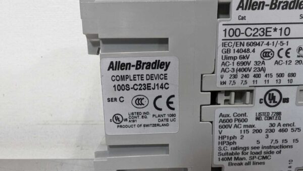 100S-C23EJ14C, Allen-Bradley, Safety Contactor 5557 5 Allen Bradley 100S C23EJ14C 1