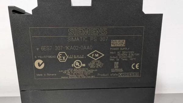 6ES7 307-1KA02-0AA0, Siemens, Power Supply