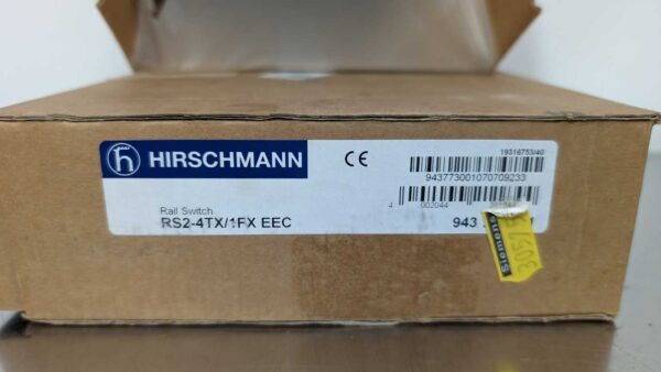 RS2-4TX/1FX EEC, Hirschmann, Unmanaged Industrial Rail Switch