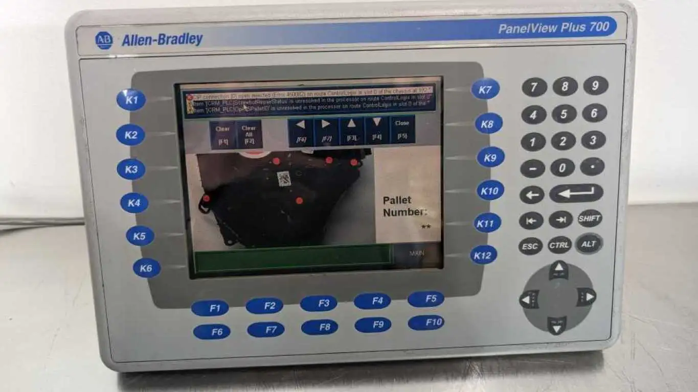 Allen-Bradley 2711P-B7C4D1 TouchScreen PanelView Plus 700 2711P-RDB7C 2711P-RP1 Ser A Rev D