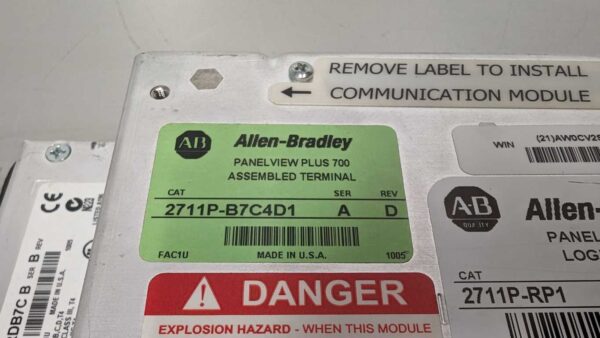 Allen-Bradley 2711P-B7C4D1 5565 10 Allen Bradley 2711P B7C4D1 1