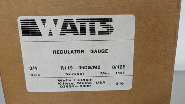 R119-06CG/M2, Watts, Air Pressure Regulator Gauge