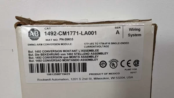 1492-CM1771-LA001, Allen-Bradley, Swing-Arm Conversion Module, PN-35633