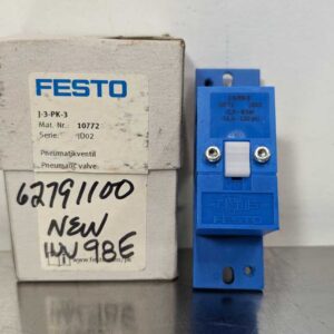 Festo J-3-PK-3 Pneumatic Valve 10772 Ser JD02 -0.9-8 bar -14.4-120 PSI