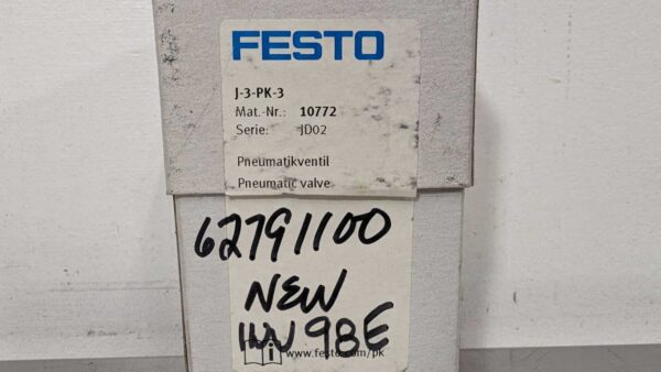 J-3-PK-3, Festo, Pneumatic Valve, 10772